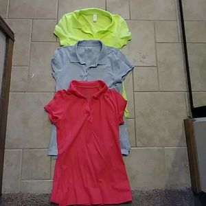 3 small polo womens shirts